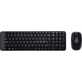 Logitech Wireless Combo MK220 set de bureau Layout EU (QWERTY), Rubberdome