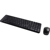 Logitech Wireless Combo MK220 set de bureau Layout EU (QWERTY), Rubberdome