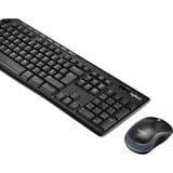 Logitech Wireless Combo MK270, set de bureau Noir, Layout BE, Rubberdome