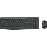 Logitech Wireless MK235 set de bureau Noir, Layout US-International (QWERTY)