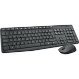 Logitech Wireless MK235 set de bureau Noir, Layout US-International (QWERTY)