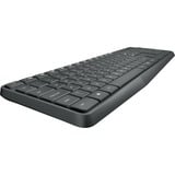 Logitech Wireless MK235 set de bureau Noir, Layout US-International (QWERTY)