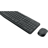 Logitech Wireless MK235 set de bureau Noir, Layout US-International (QWERTY)