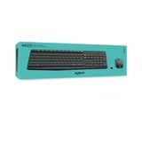 Logitech Wireless MK235 set de bureau Noir, Layout US-International (QWERTY)