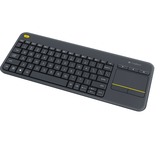 Logitech Wireless Touch K400 Plus, clavier Gris foncé, Layout BE