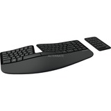 Microsoft Sculpt Ergonomic Keyboard for Business, clavier Noir, Layout l’UE (QWERTY), Rubberdome