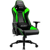 Sharkoon ELBRUS 3 Siège de jeu universel Siège rembourré Noir, Vert, Siège gaming Noir/Vert, Siège de jeu universel, 150 kg, Siège rembourré, Dossier rembourré, 190 cm, Noir