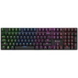 Sharkoon PureWriter RGB, Clavier gaming Noir, Layout BE, Kailh Choc Low Profile Blue, LED RGB