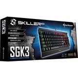 Sharkoon SKILLER Mech SGK3, Clavier gaming Noir, BE Layout, Kailh Brown, LED RGB