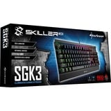 Sharkoon Skiller Mech SGK3, clavier gaming Noir, Layout BE, Kailh Red