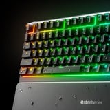 SteelSeries Apex 3 RGB clavier gaming Noir, Layout US (QWERTY), SteelSeries Whisper-Quiet, 100%, LED RGB