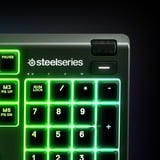 SteelSeries Apex 3 RGB clavier gaming Noir, Layout US (QWERTY), SteelSeries Whisper-Quiet, 100%, LED RGB