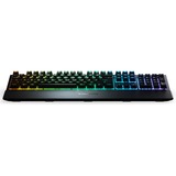 SteelSeries Apex 3, clavier gaming Noir, Layout États-Unis, SteelSeries Whisper-Quiet, LED RGB