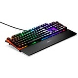 SteelSeries Apex 7 RGB clavier gaming mécanique Noir, Layout FR (AZERTY), SteelSeries QX2 Red, 100%