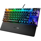 SteelSeries Apex 7 TKL, clavier gaming Noir, Layout États-Unis, SteelSeries QX2 Blue, LED RGB, TKL
