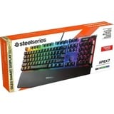 SteelSeries Apex 7, clavier gaming Noir, Layout FR, SteelSeries QX2 Red, LED RGB