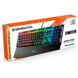 SteelSeries Apex Pro, clavier gaming Noir, Layout États-Unis, SteelSeries OmniPoint, LED RGB