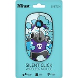 Trust Souris sans fil Sketch Silent Click - bleu Bleu, 1600 Dpi