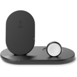 Belkin BOOSTCHARGE Chargeur à induction 3-en-1 pour les appareils Apple, Station de recharge Noir
