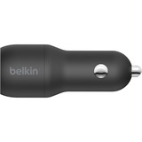 Belkin BoostCharge Chargeur de voiture USB-A à 2 ports + USB-A/USB-C Noir,  24 W