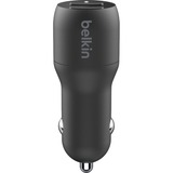 Belkin BoostCharge Chargeur de voiture USB-A à 2 ports + USB-A/USB-C Noir,  24 W