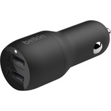 Belkin BoostCharge Chargeur de voiture USB-A à 2 ports + USB-A/USB-C Noir,  24 W