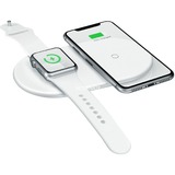 Chargeur 2 en 1 sans fil Blanc