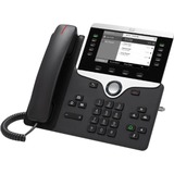 Cisco 8811 téléphone fixe Noir LCD, Téléphone VoIP Noir, Téléphone IP, Noir, Combiné filaire, Sur bureau/mural, LCD, 800 x 480 pixels