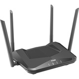 D-Link DIR-X1560, Routeur Wi-Fi 6 (802.11ax), Bi-bande (2,4 GHz / 5 GHz), Ethernet/LAN, 4G, Noir, Routeur