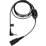 Jabra 8735-019 câble audio 0,5 m QD 3,5mm Noir Noir, QD, Mâle, 3,5mm, Mâle, 0,5 m, Noir