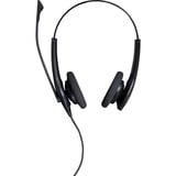 Jabra Biz 1500 Duo QD Casque Avec fil Arceau Bureau/Centre d'appels Bluetooth Noir  on-ear Noir, Avec fil, Bureau/Centre d'appels, 20 - 4500 Hz, 74 g, Casque, Noir