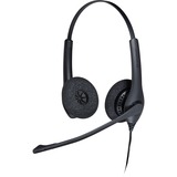 Jabra Biz 1500 Duo QD Casque Avec fil Arceau Bureau/Centre d'appels Noir, Casque/Écouteur Noir, Avec fil, Bureau/Centre d'appels, 20 - 4500 Hz, 74 g, Casque, Noir