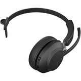 Jabra Evolve2 65, MS Mono casque on-ear Noir, Microsoft Teams, Bluetooth, socle de chargement inclus