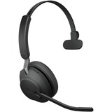Jabra Evolve2 65, UC Mono casque on-ear Noir, Communication unifiée, Bluetooth