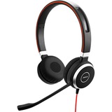 Jabra Evolve 40 UC Stereo Casque Avec fil Arceau Bureau/Centre d'appels Noir, Casque/Écouteur Noir/Argent, Avec fil, Bureau/Centre d'appels, 171 g, Casque, Noir
