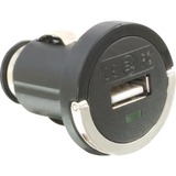 Navilock 61663 Noir Auto, Chargeur Noir/Argent, Auto, Allume-cigare, 5 V, 1,2 A, Noir