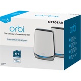 Netgear Orbi WiFi 6 System AX6000, Routeur maillé Blanc/Argent