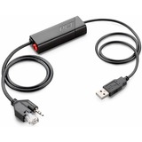 Plantronics 211076-01 accessoire pour casque /oreillettes Adaptateur EHS, Câble Noir, Adaptateur EHS, Noir