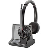 Plantronics Savi W8220/A, UC Casque Arceau Bluetooth Noir, Casque/Écouteur UC, Casque, Arceau, Bureau/Centre d'appels, Noir, Binaural, Rotatif