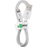 goobay Apple Lightning Dual Charging Set 2.4 A, Chargeur Blanc