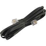 goobay Câble téléphonique RJ-11 4 pôles Noir, 3 mètres