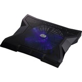 Cooler Master NotePal XL système de refroidissement pour ordinateurs portables 43,2 cm (17") 1000 tr/min Noir, Refroidisseur PC portable Noir, 43,2 cm (17"), 1 pièce(s), 23 cm, 600 tr/min, 1000 tr/min, 89,8 cfm
