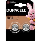 Duracell Piles bouton lithium CR2032 3V, Batterie Noir, 2 pièces
