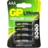 GP Batteries Primary Lithium 24LF, Batterie Noir, 4 pièces
