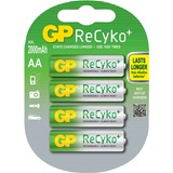 GP Batteries ReCyko+ AA, Mignon, Batterie 4 pièces, Vente au détail