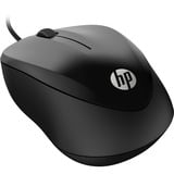 HP Souris filaire 1000 Noir, Ambidextre, USB Type-A, 1200 DPI, Noir