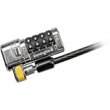 Kensington Câble de sécurité ClickSafe® à code, Dispositif antivol Noir, 1,5 m, Kensington, Verrouillage à combinaison, Acier au carbone, Noir