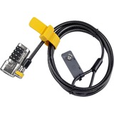 Kensington Câble de sécurité ClickSafe® à code, Dispositif antivol Noir, 1,5 m, Kensington, Verrouillage à combinaison, Acier au carbone, Noir