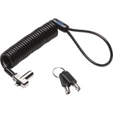 Kensington Câble de sécurité N17 portable à clé pour encoches Wedge, Cylindre Noir/Argent, 2,28 m, Kensington, Clé, Noir, Argent