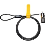 Kensington Câble de sécurité à combinaison numérotée pour ordinateur portable (pack de 25) - Argenté Noir/Argent, 1,8 m, Verrouillage à combinaison, Charbon, Noir